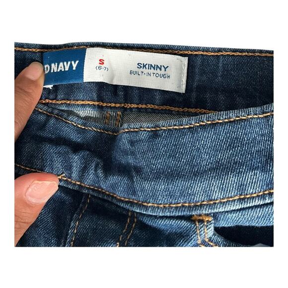 Old Navy Kids Jeans Lot of 3 Size 6 All jeans Have Adjustable Waist Band Blue - Picture 13 of 13